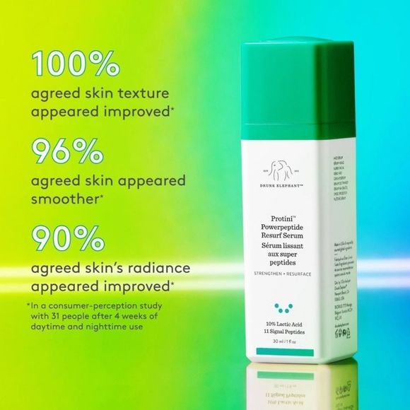 Drunk Elephant Protini Peptide Resurfacing Serum Travel Size 🐘💧 NEW - Picture 3 of 8